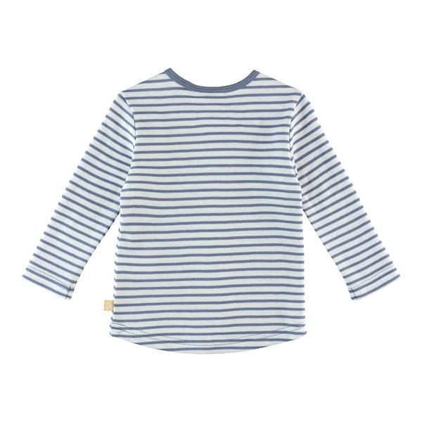babywalz Bornino - Farm LifeShirt langarm Ringel Traktor blau/offwhite Riesige Ersparnisse