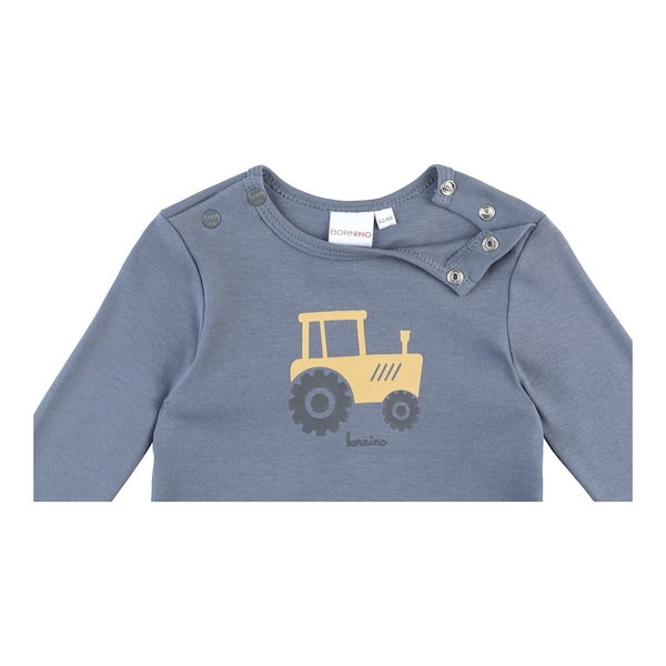 babywalz Bornino - Farm LifeShirt langarm Traktor blau Wochenangebot