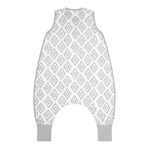 babywalz emma & noahSommer-Sleepoverall Musselin 0.5 TOG Rauten grau Zeitbegrenzte Promotion