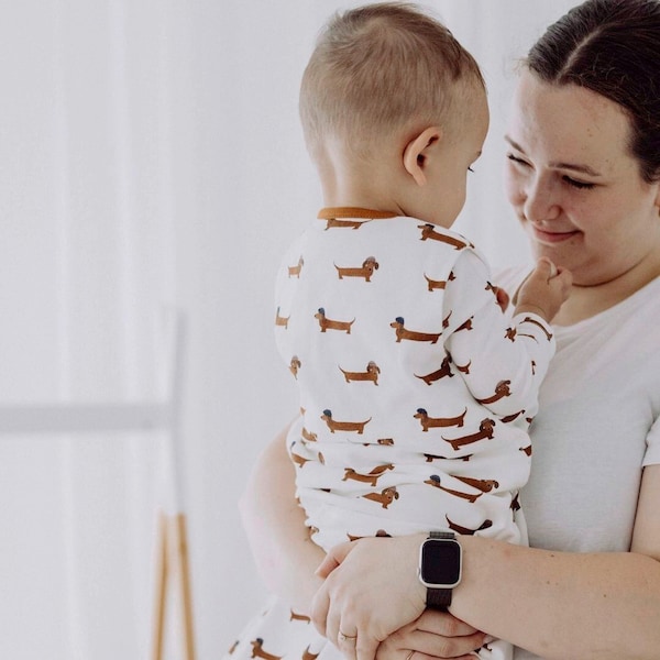 babywalz emma & noahGanzjahres-Schlafsack 1.0 TOG weiß / Dackel 50% Rabatt mit kostenlosem Versand