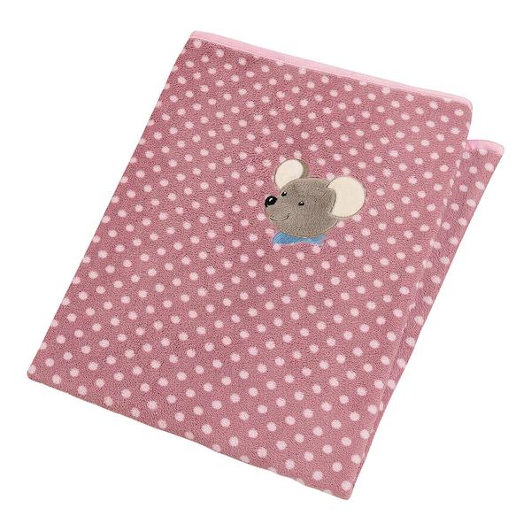 babywalz SterntalerBabydecke Plüsch 75x100 cm rosa / Maus Mable Fabrikladen