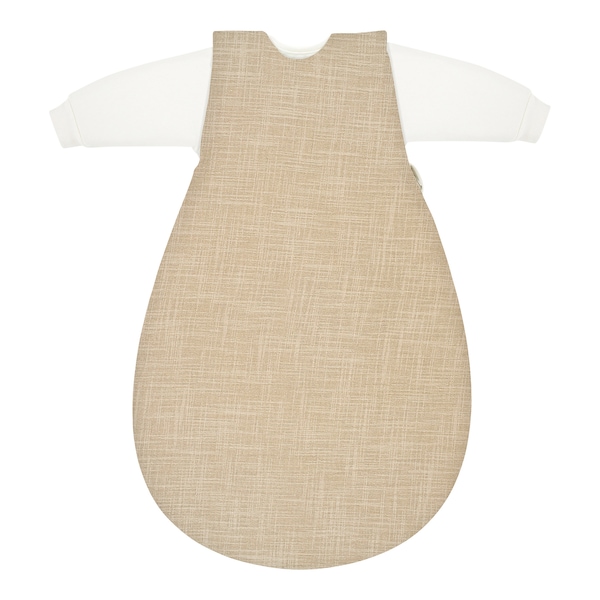 babywalz Alvi - BABY-MÄXCHEN3 tlg. Ganzjahresschlafsack Slub Musselin 2.5 TOG beige / Slub Muslin Fabrikpreis