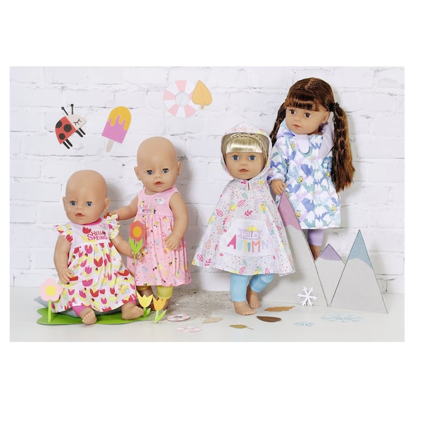 babywalz Zapf Creation - BABY BORNPuppen Outfit 4 Jahreszeiten Set 43cm Weihnachtsangebot