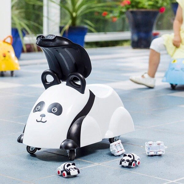 babywalz VikingtoysRutscher Cute Rider schwarz/weiss - Panda Muttertagsangebot