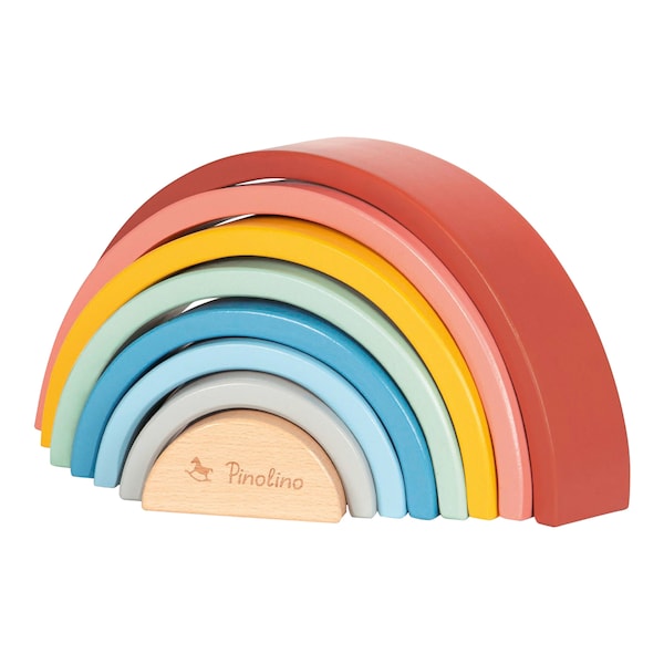 babywalz PinolinoHolzbausteine Regenbogen Ruby
