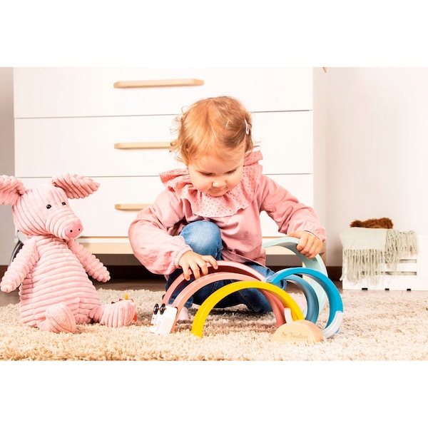 babywalz PinolinoHolzbausteine Regenbogen Ruby Top Angebot