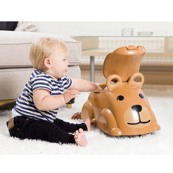 babywalz VikingtoysRutscher Cute Rider dunkelbraun - Bär Kauf eins, bekomm eins gratis