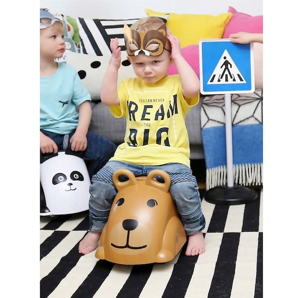 babywalz VikingtoysRutscher Cute Rider dunkelbraun - Bär Kauf eins, bekomm eins gratis