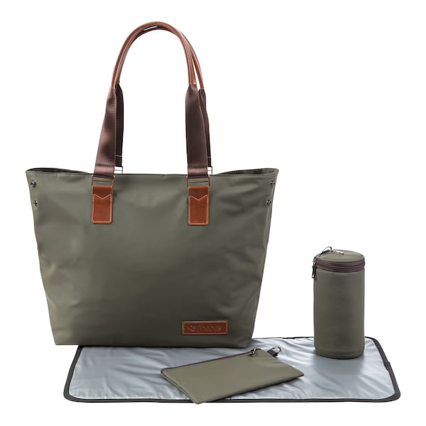 babywalz 2heartsWickeltasche Shopper oliv
