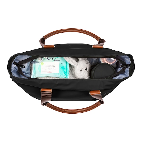 babywalz 2heartsWickeltasche Shopper schwarz Fabrikladen