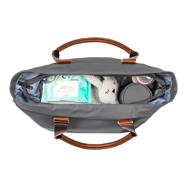 babywalz 2heartsWickeltasche Shopper grau Begrenzt auf 3 Tage