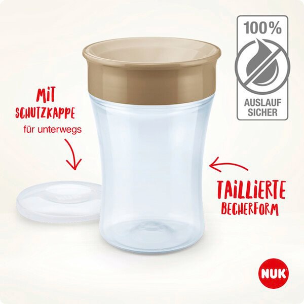 babywalz NUKTrinklernbecher Magic Cup 230 ml rot Schlussverkauf