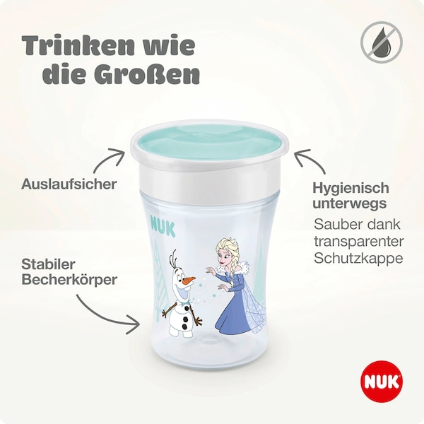 babywalz NUK - DISNEY BABYTrinklernbecher Magic Cup 230 ml türkis Günstiger Verkauf