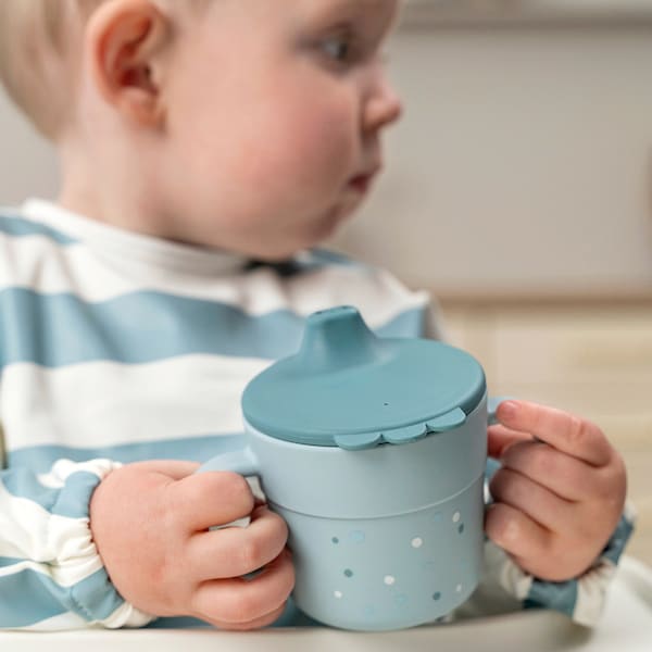 babywalz Done by DeerTrinklernbecher Foodie Dots blau Blitzverkäufe