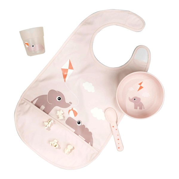 babywalz Done by Deer3-tlg. Geschirrset Foodie Elphee rosa Fabrikpreis