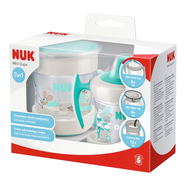 babywalz NUK2er-Set Trinklernbecher Mini Magic Cup und Mini Trainer Cup 160 ml Rabatt
