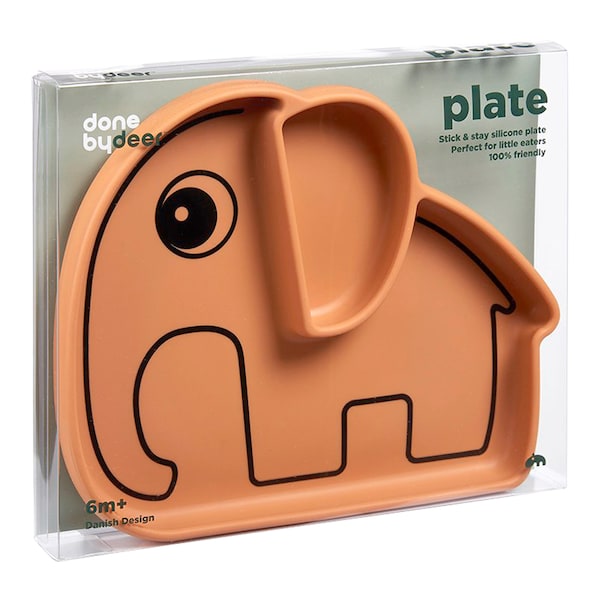babywalz Done by DeerEsslernteller Silikon Elefant Elphee senfgelb Preisnachlass