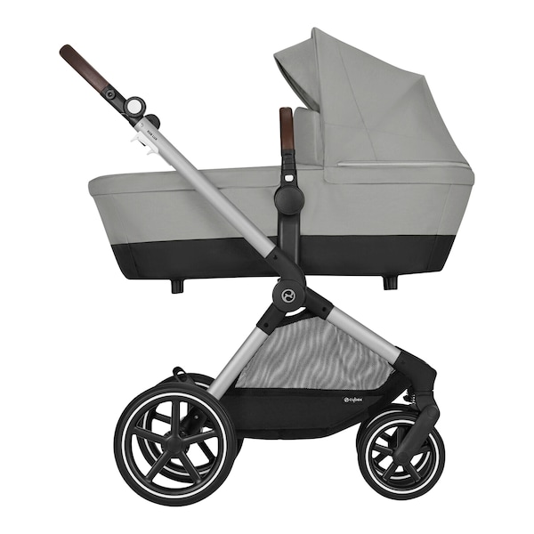 babywalz Cybex - GOLDKombikinderwagen Eos Lux Trio-Set inkl. Babyschale Aton B2 i-Size stone grey Bis zu 50% Rabatt