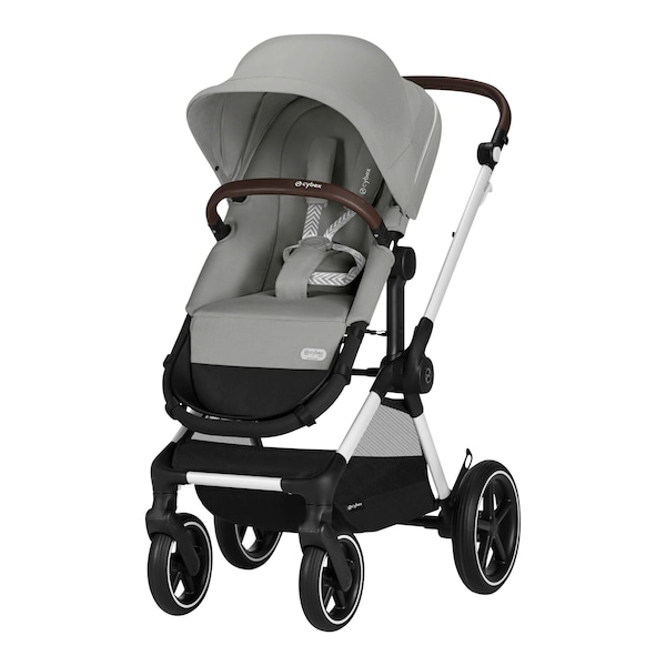 babywalz Cybex - GOLDKombikinderwagen Eos Lux Trio-Set inkl. Babyschale Aton B2 i-Size stone grey Bis zu 50% Rabatt