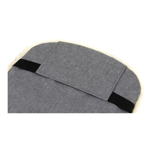 babywalz babycabWinterfußsack Lammfell Lille für Kinderwagen Buggy hellgrau melange Hotsell