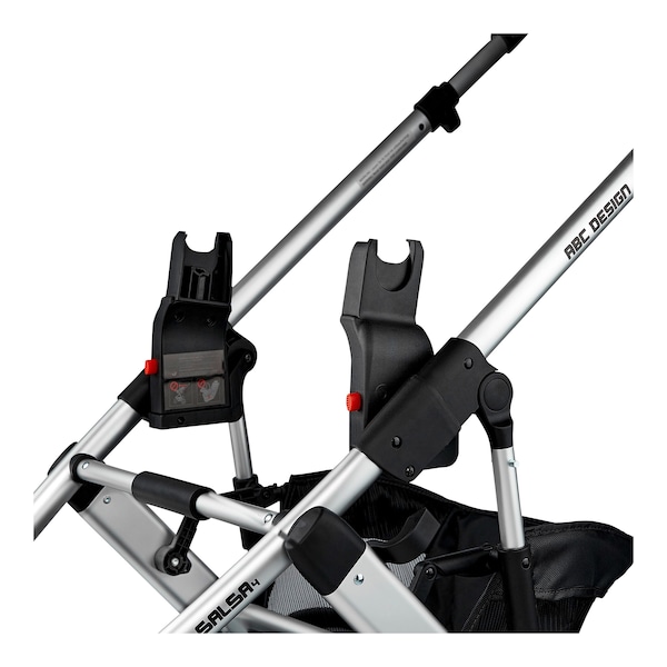 babywalz ABC DesignTulip Maxi-Cosi Cybex Kiddy Joie Britax Römer BeSafe Adapter für Kinderwagen Samba Swing Salsa 4 Salsa 4 Air Condor 4 Turbo 4 Viper 4 Zoom Avus Vicon 4 black Exklusivangebot