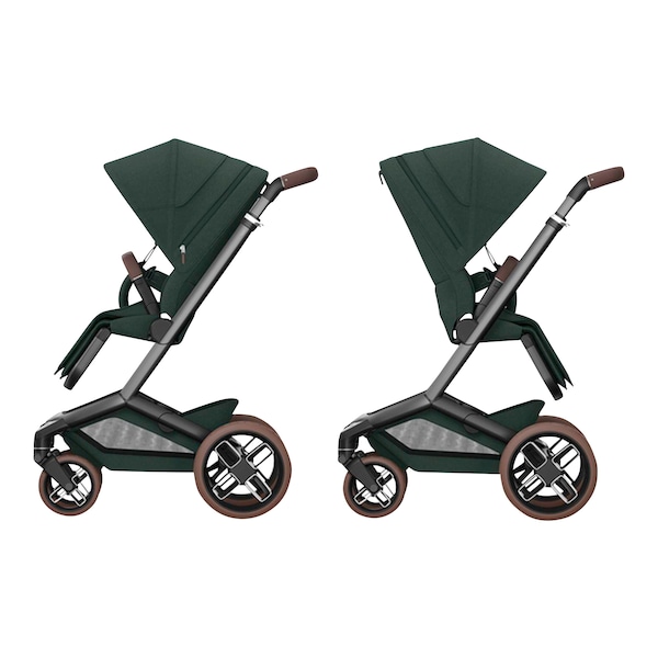 babywalz Maxi-Cosi - PremiumKinderwagen Fame twillic green Räumungsverkauf