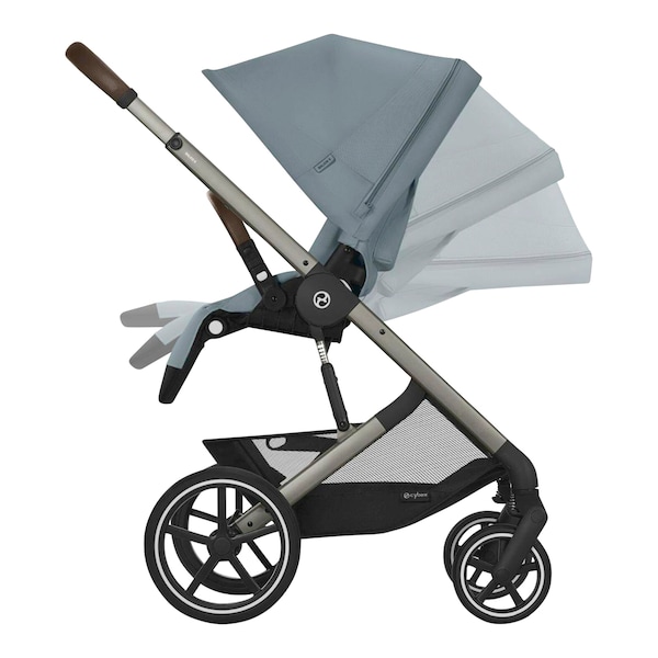 babywalz Cybex - GOLDKinderwagen BALIOS S LUX taupe / stormy blue VIP-Rabatte