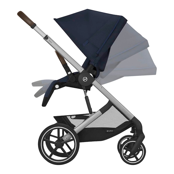 babywalz Cybex - GOLDKinderwagen BALIOS S LUX silver / ocean blue Super Sparpreis