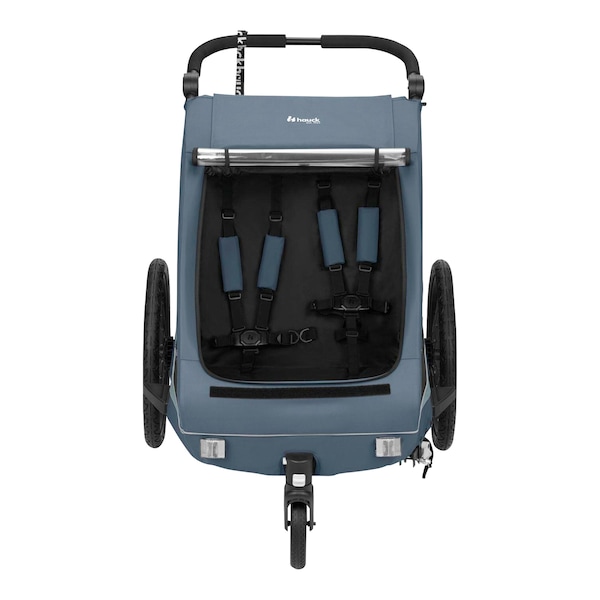 babywalz HauckFahrradanhänger Dryk Duo Plus Dark Blue JETZT KAUFEN