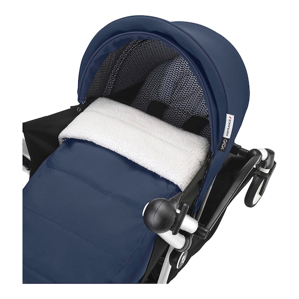 babywalz Stokke® - YOYO3Buggy inkl. Neugeborenenset black / air france blue Sonderangebot