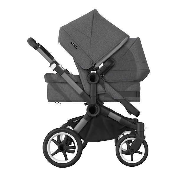 babywalz Bugaboo - DONKEY 5Geschwisterwagen Bundle Duo graphite / grey melange Jubiläumsangebot