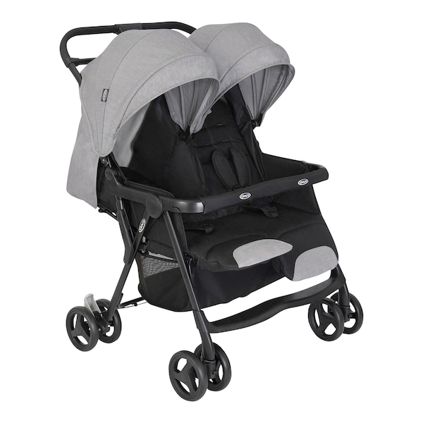babywalz GracoGeschwisterwagen Duorider steeple gray Super Sparpreis