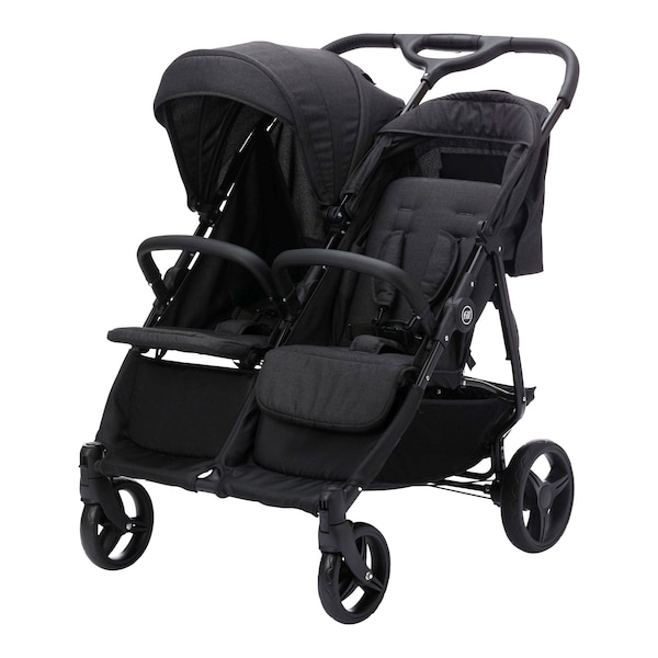 babywalz FillDuo Zwillingswagen schwarz melange Kostenlose Rückgabe