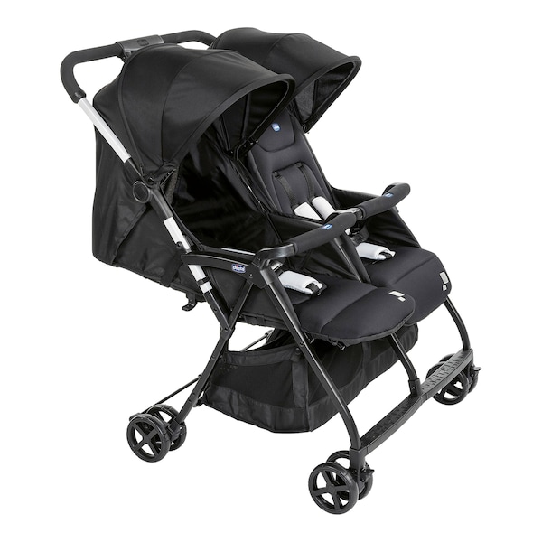 babywalz ChiccoZwillingsbuggy Ohlalà Twin black night Begrenzte Freigabe