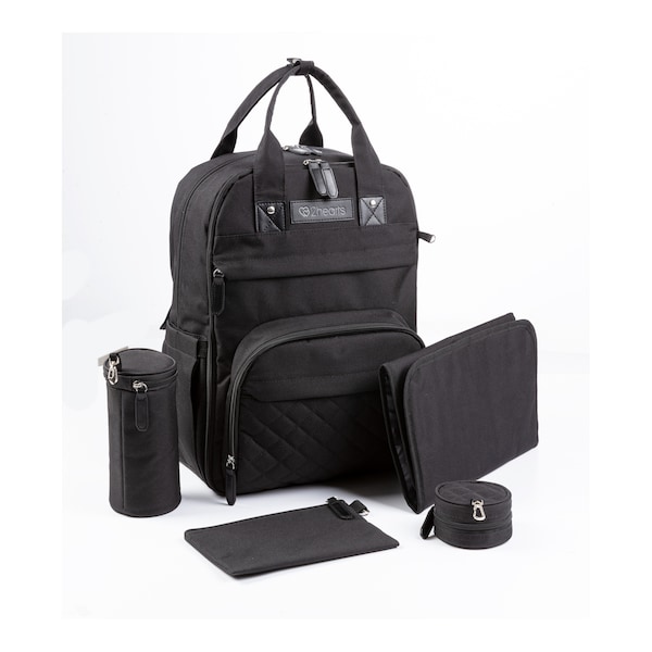 babywalz 2heartsWickelrucksack Functional schwarz