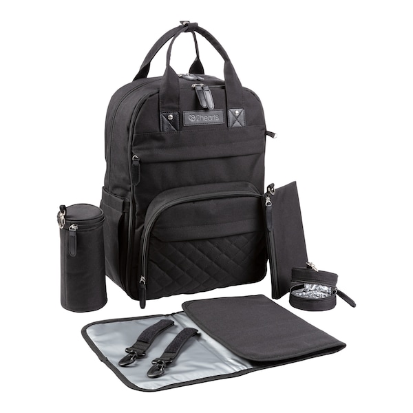 babywalz 2heartsWickelrucksack Functional schwarz Rabatt