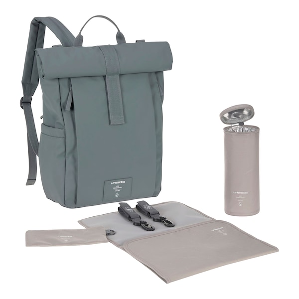 babywalz LässigWickelrucksack Rolltop Up anthrazit Exklusive Angebote