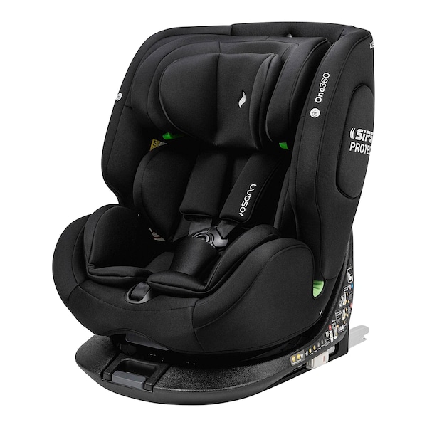 babywalz OsannKindersitz One360 i-Size all black Valentinstagsangebot