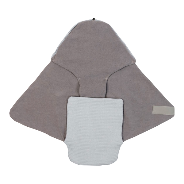 babywalz UllenboomEinschlagdecke Waffelpiqué uni wattiert 2.5 TOG grau Sonderangebot der Fabrik