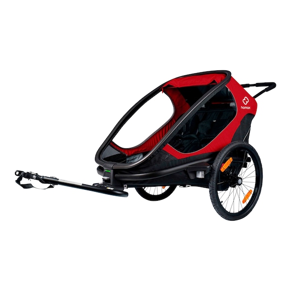 babywalz hamaxOutback Fahrradanhänger red / black Muttertagsangebot