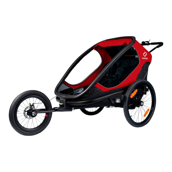 babywalz hamaxOutback Fahrradanhänger red / black Muttertagsangebot