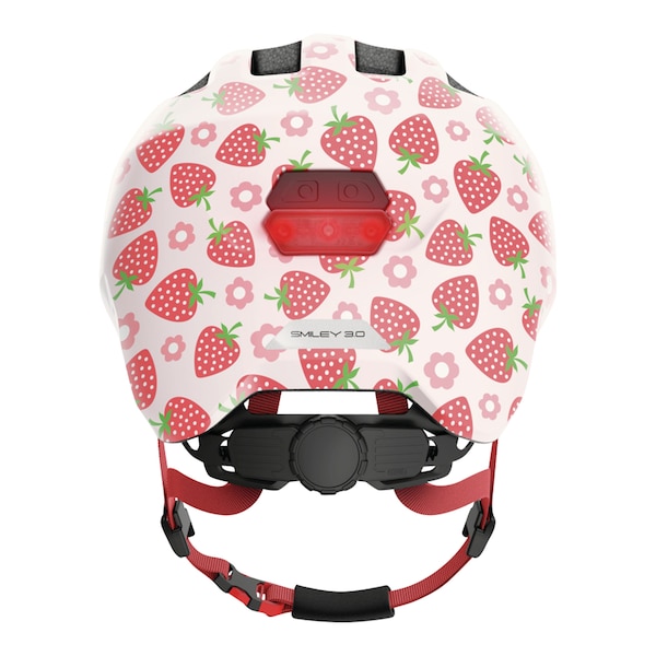 babywalz ABUSFahrradhelm Smiley 3.0 LED rose strawberry Heißer Verkauf
