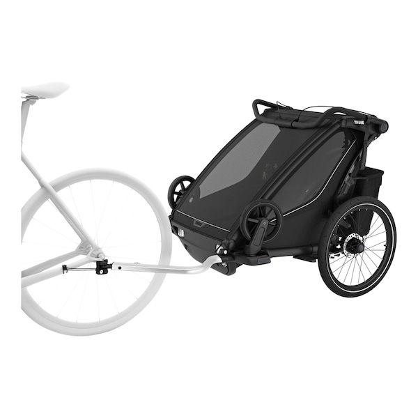 babywalz ThuleFahrradanhänger Chariot Sport 2 Double (2024) black Top Angebot