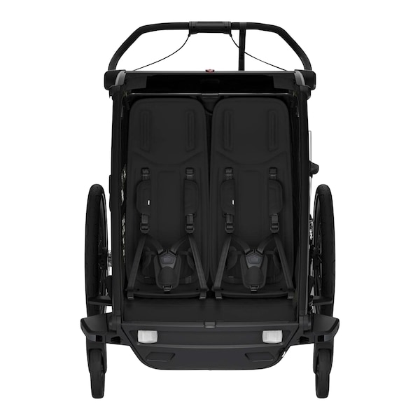 babywalz ThuleFahrradanhänger Chariot Sport 2 Double (2024) black Top Angebot