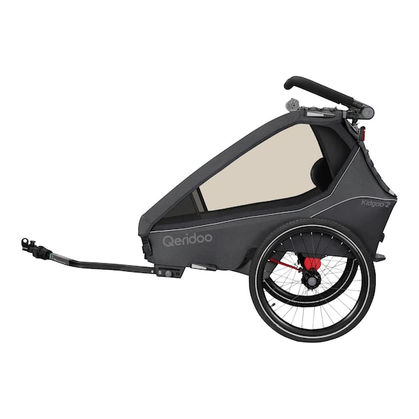 babywalz QeridooFahrradanhänger Kidgoo 2 Steel Grey Zeitlich begrenztes Angebot