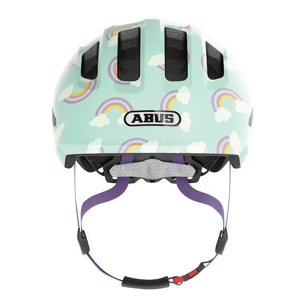babywalz ABUSFahrradhelm Smiley 3.0 LED blue rainbow Blitzangebot