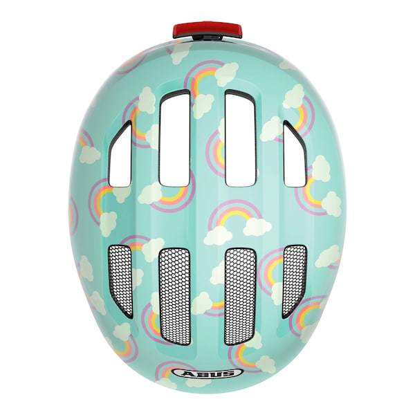 babywalz ABUSFahrradhelm Smiley 3.0 LED blue rainbow Blitzangebot