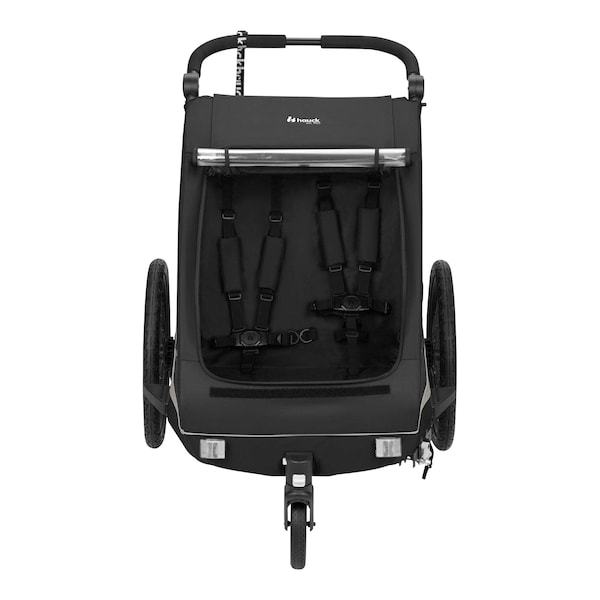 babywalz HauckFahrradanhänger Dryk Duo Plus Black Letzter Tag
