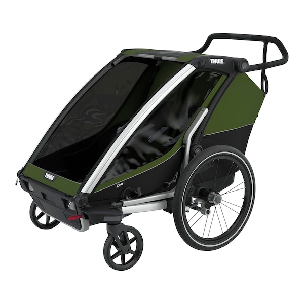 babywalz ThuleChariot Cab2 Fahrradanhänger cypress green Sonderangebot der Fabrik