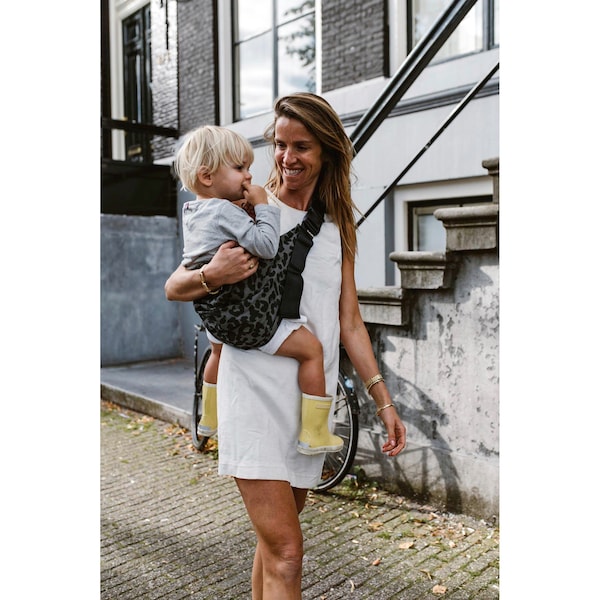 babywalz WILDRIDEHüfttrage Print leopard grey Riesige Rabatte